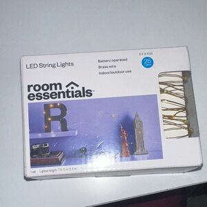 Room Essentials Brass LED String Lights